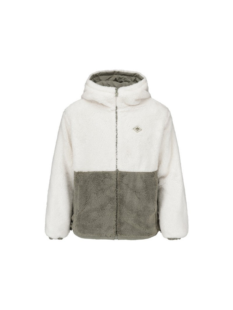 男女同款【WE ARE】韓國POLHAM羊羔毛連帽雙面外套