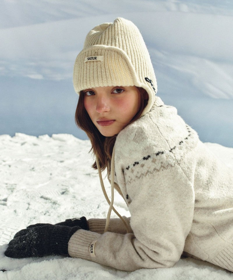 【WE ARE】韓國Satur護耳針織帽毛線帽SA255UAP24