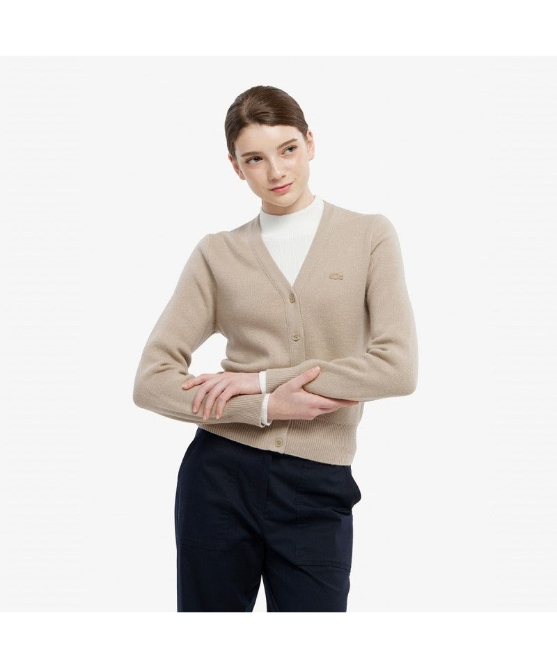 女款【WE ARE】韓國LACOSTE鱷魚開衫外套AF209E55N