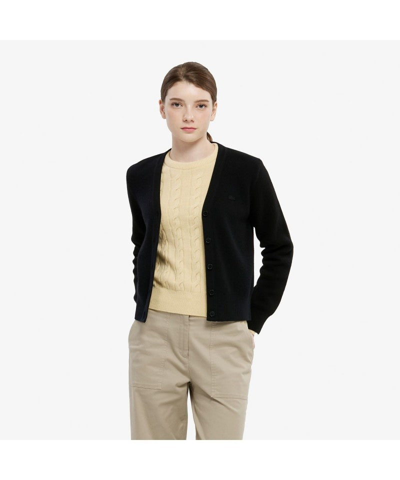 女款【WE ARE】韓國LACOSTE鱷魚開衫外套AF209E55N