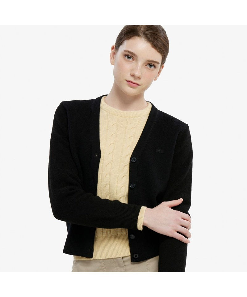 女款【WE ARE】韓國LACOSTE鱷魚開衫外套AF209E55N