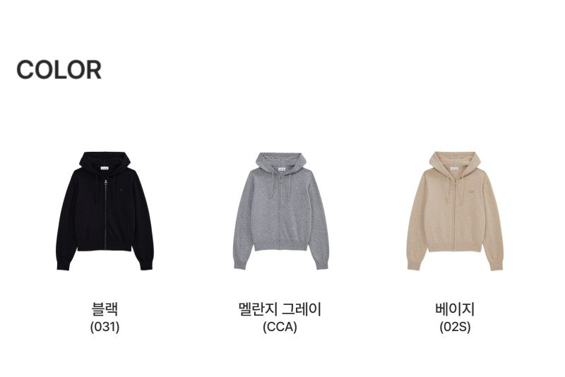 女款【WE ARE】韓國LACOSTE鱷魚開衫外套AF401E55N