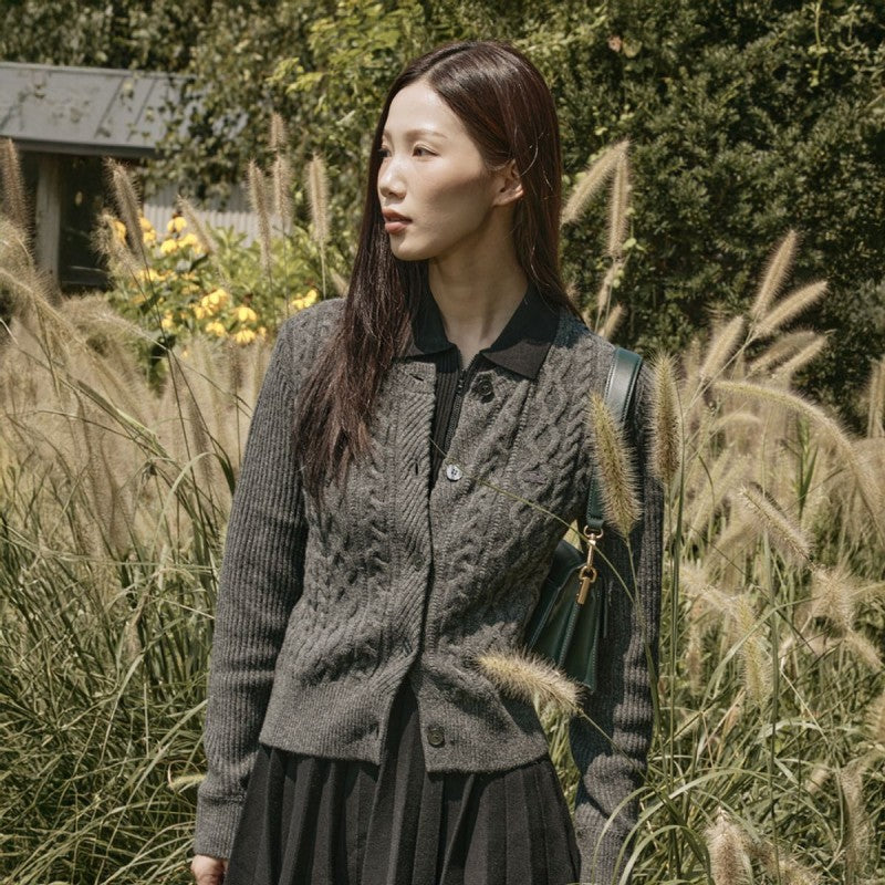 女款【WE ARE】韓國LACOSTE鱷魚開衫外套AF789E55N