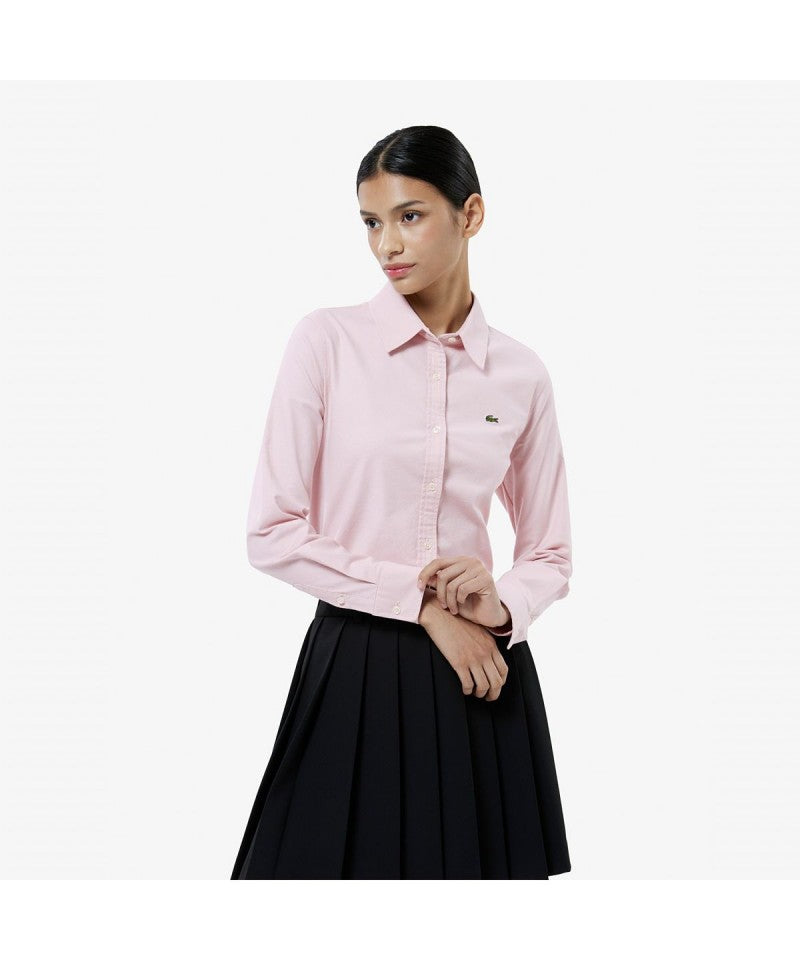 女款【WE ARE】韓國LACOSTE鱷魚襯衫CF224E55N