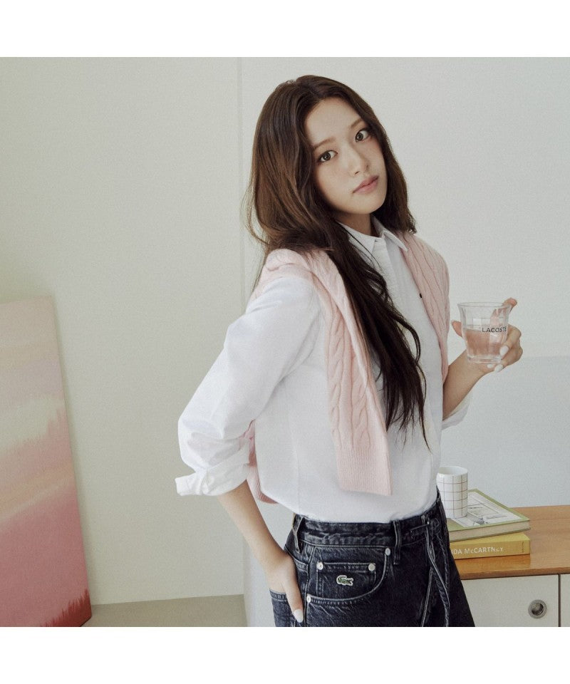 女款【WE ARE】韓國LACOSTE鱷魚襯衫CF224E55N