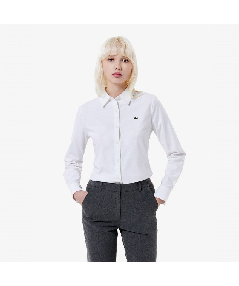 女款【WE ARE】韓國LACOSTE鱷魚襯衫CF224E55N