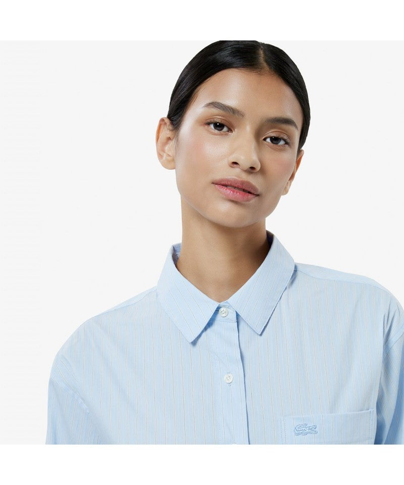 女款【WE ARE】韓國LACOSTE鱷魚襯衫CF292E55N