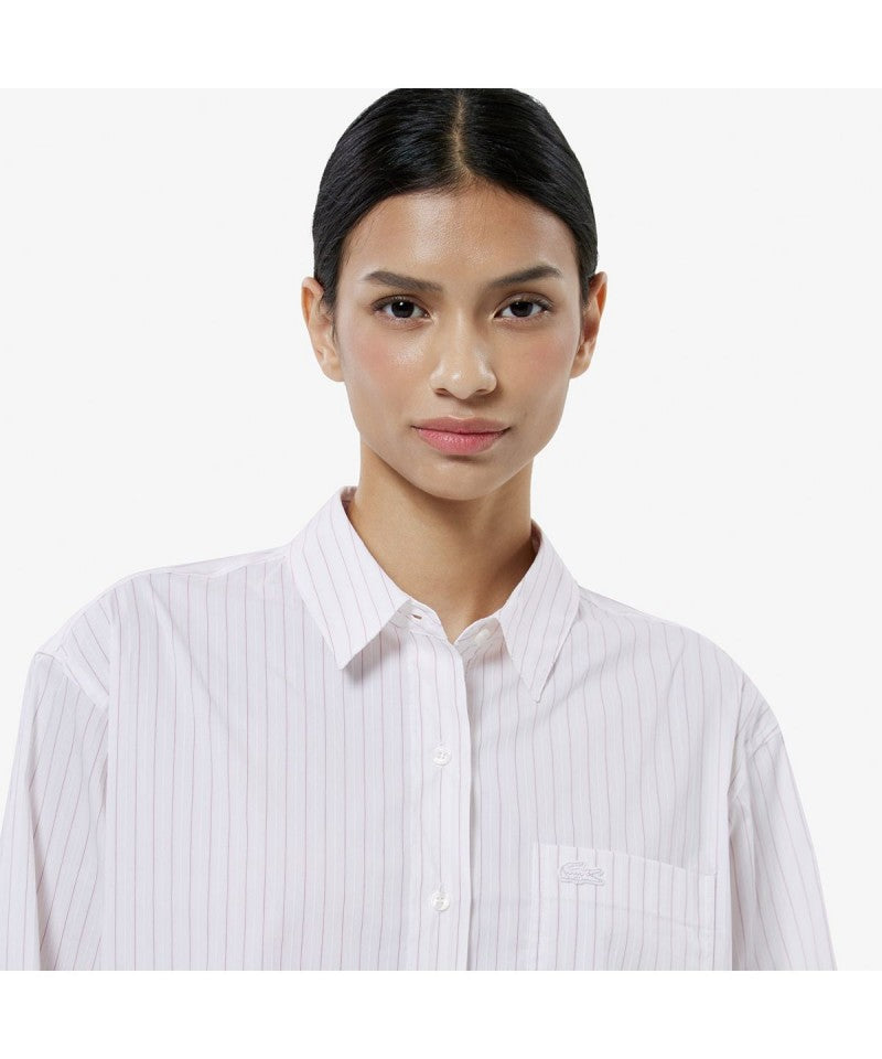 女款【WE ARE】韓國LACOSTE鱷魚襯衫CF292E55N