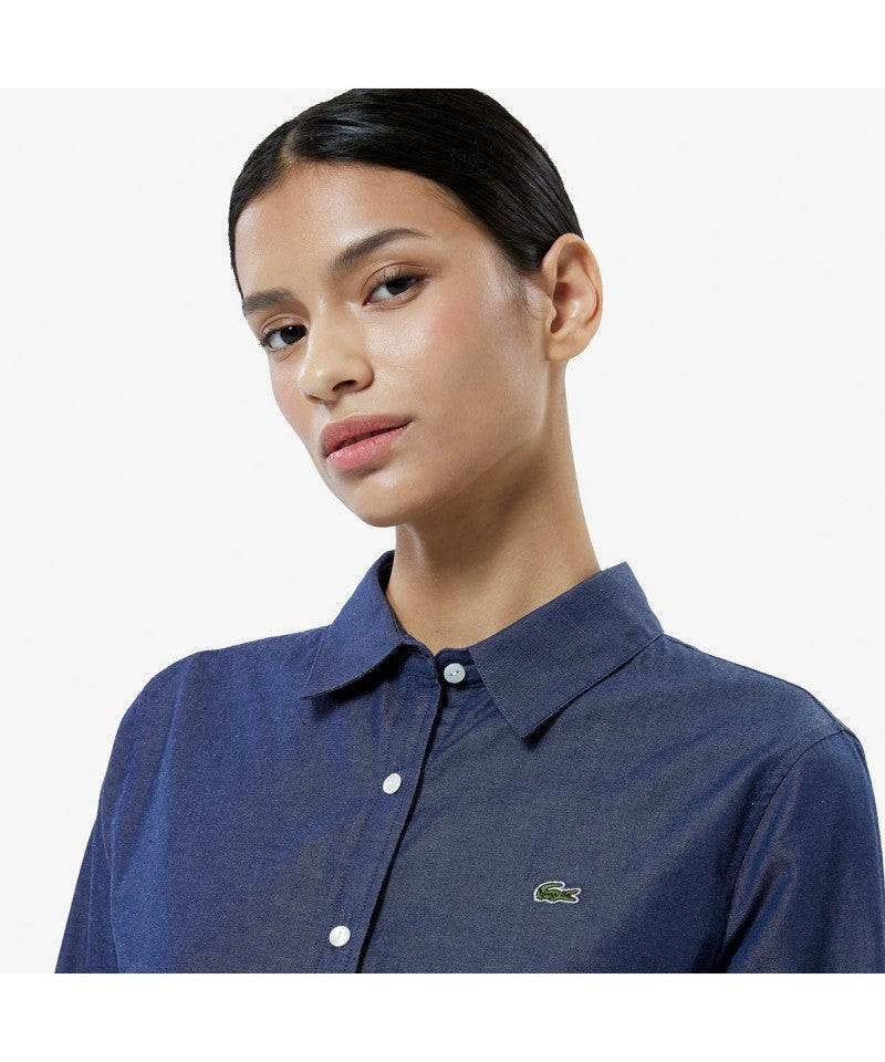 女款【WE ARE】韓國LACOSTE鱷魚襯衫CF137E55N