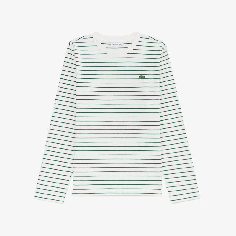 女款【WE ARE】韓國LACOSTE鱷魚條紋長袖T恤TF822E55N