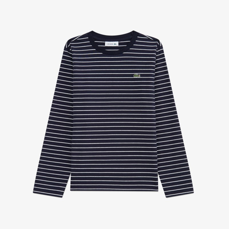 女款【WE ARE】韓國LACOSTE鱷魚條紋長袖T恤TF822E55N