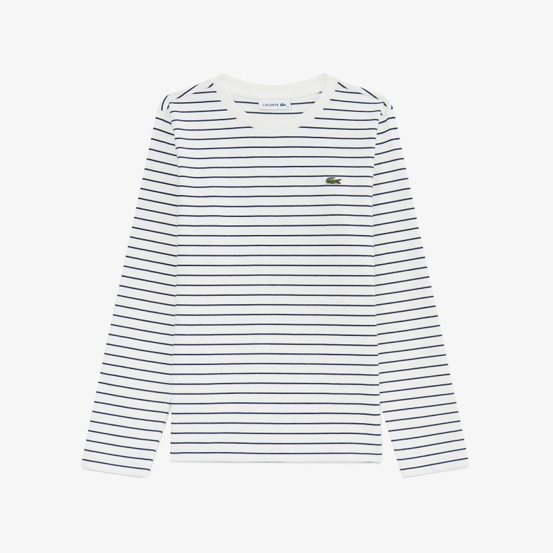 女款【WE ARE】韓國LACOSTE鱷魚條紋長袖T恤TF822E55N