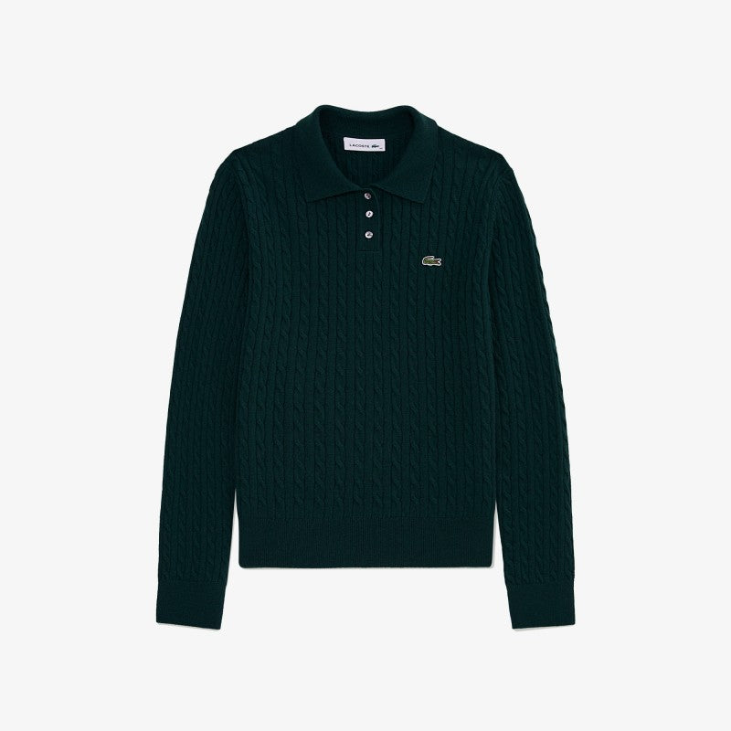 女款【WE ARE】韓國LACOSTE鱷魚POLO衫針織毛衣AF207E55N