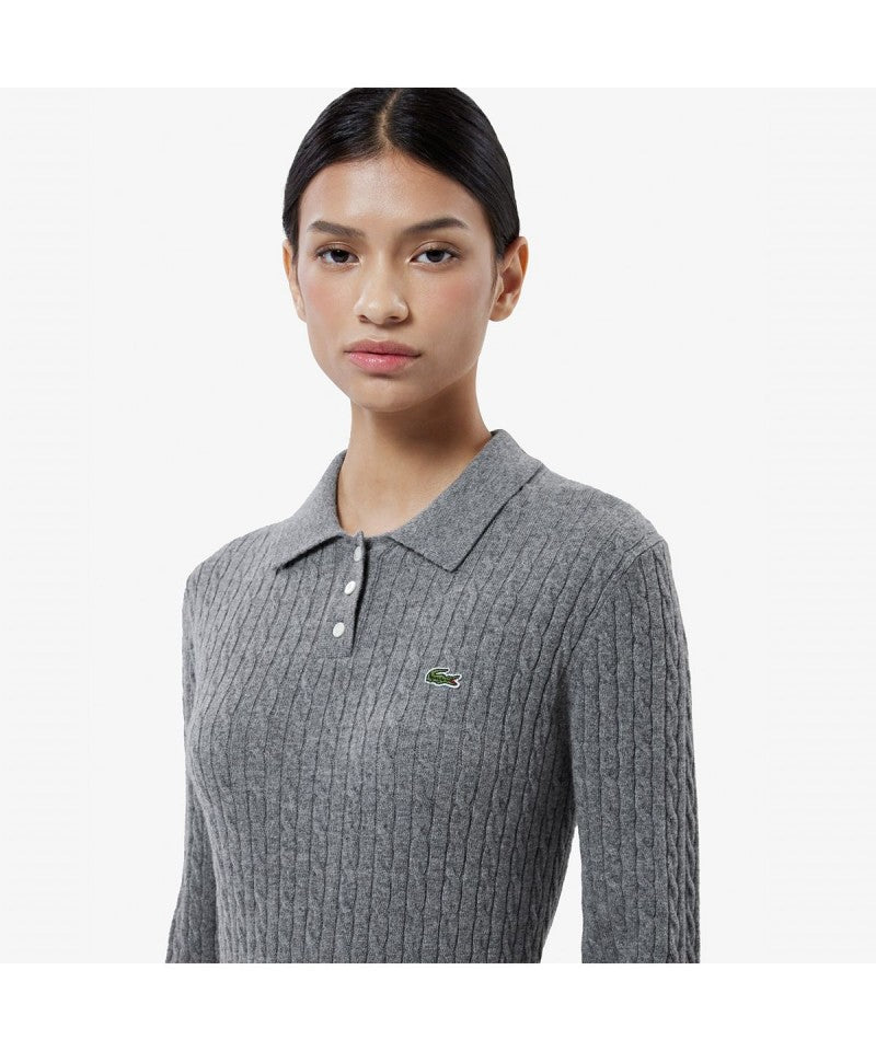 女款【WE ARE】韓國LACOSTE鱷魚POLO衫針織毛衣AF207E55N