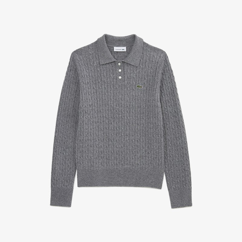 女款【WE ARE】韓國LACOSTE鱷魚POLO衫針織毛衣AF207E55N