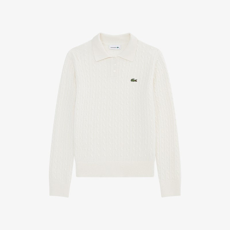 女款【WE ARE】韓國LACOSTE鱷魚POLO衫針織毛衣AF207E55N