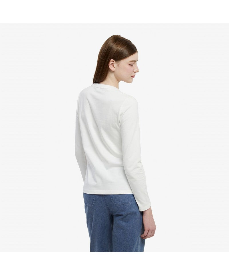 女款【WE ARE】韓國LACOSTE鱷魚長袖T恤TF035E55N