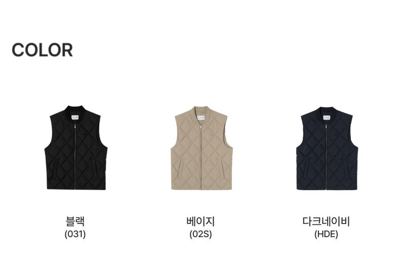 男款【WE ARE】韓國LACOSTE鱷魚羽絨馬甲外套BH282E55N