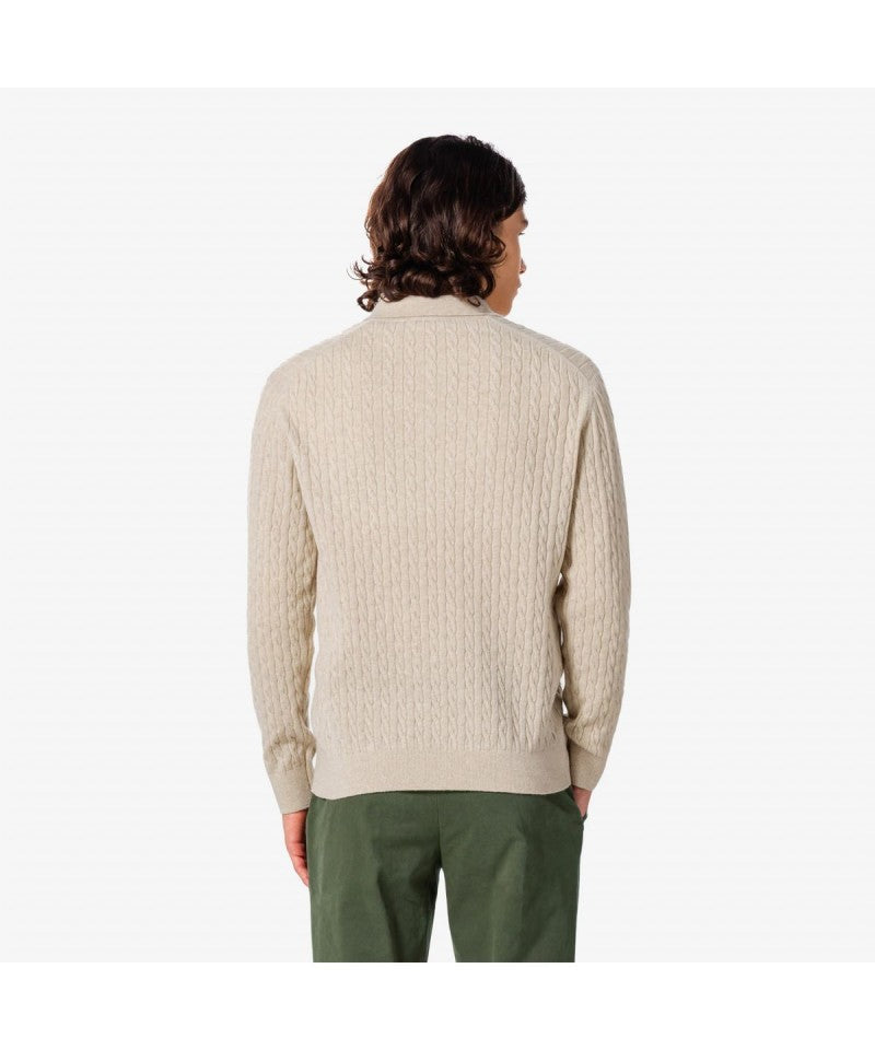 男款【WE ARE】韓國LACOSTE鱷魚POLO領針織毛衣AH580E55N