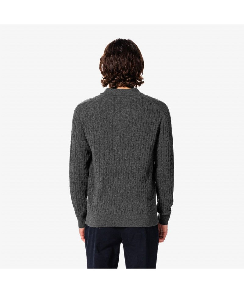 男款【WE ARE】韓國LACOSTE鱷魚POLO領針織毛衣AH580E55N