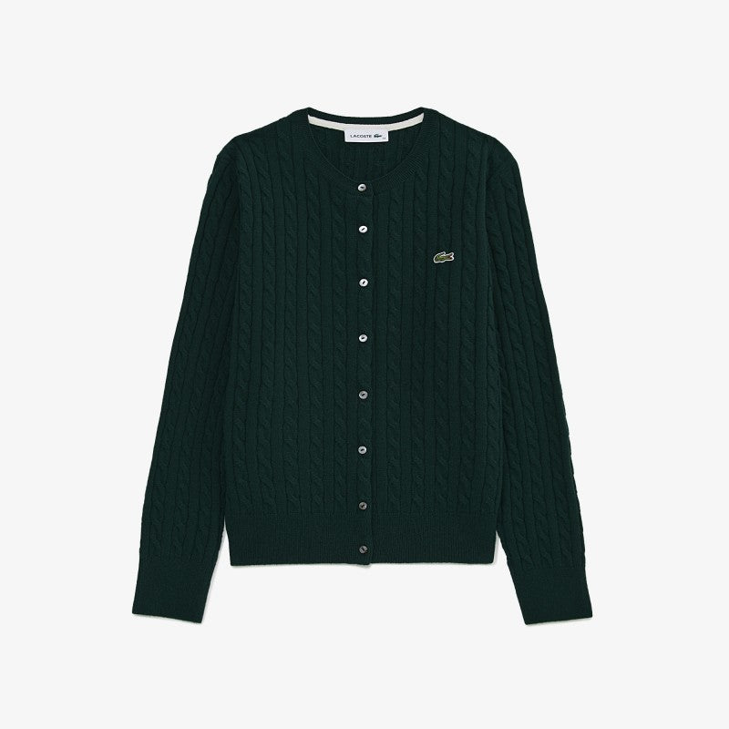 女款【WE ARE】韓國LACOSTE鱷魚針織開衫外套AF092E55N