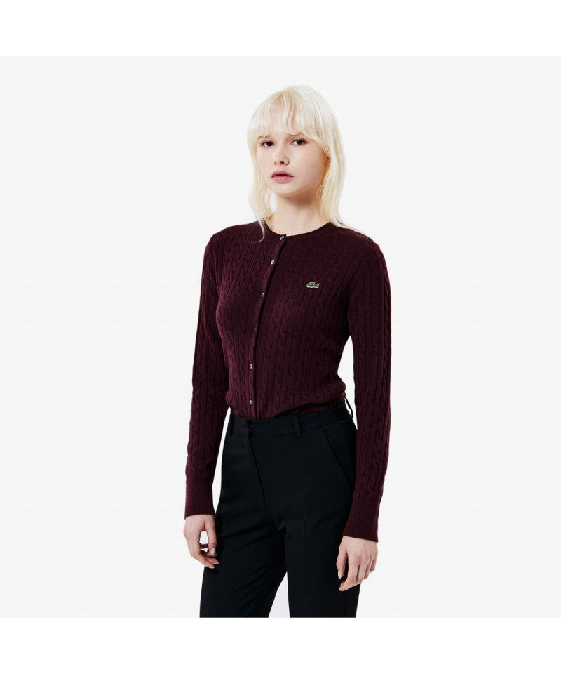 女款【WE ARE】韓國LACOSTE鱷魚針織開衫外套AF092E55N