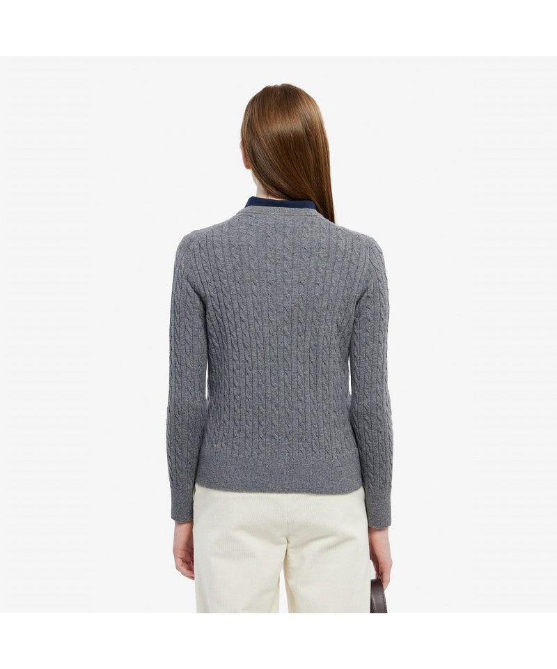 女款【WE ARE】韓國LACOSTE鱷魚針織開衫外套AF092E55N