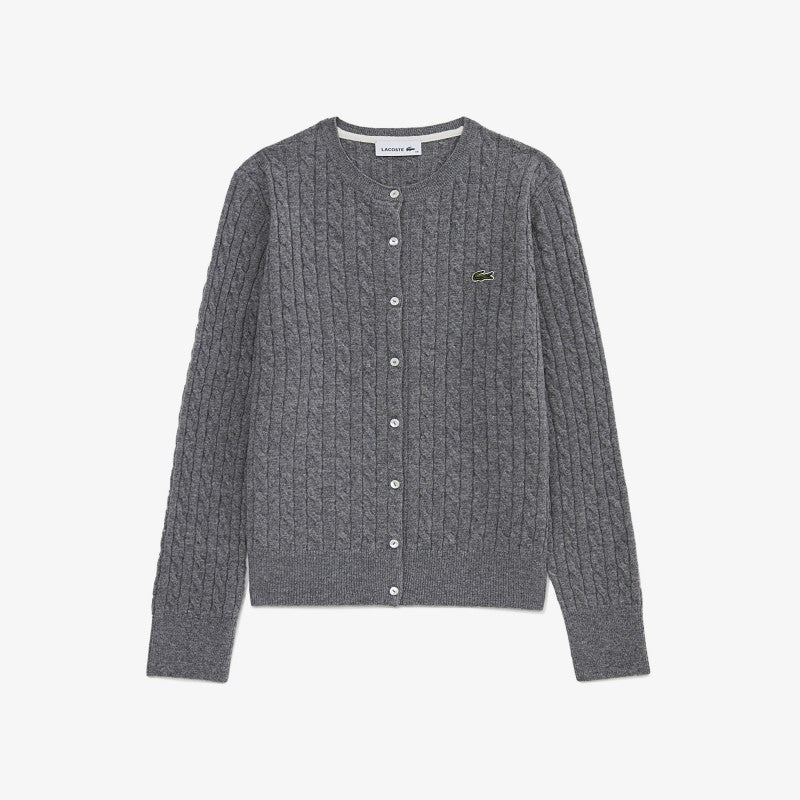 女款【WE ARE】韓國LACOSTE鱷魚針織開衫外套AF092E55N