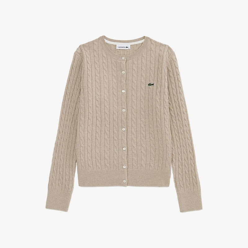 女款【WE ARE】韓國LACOSTE鱷魚針織開衫外套AF092E55N