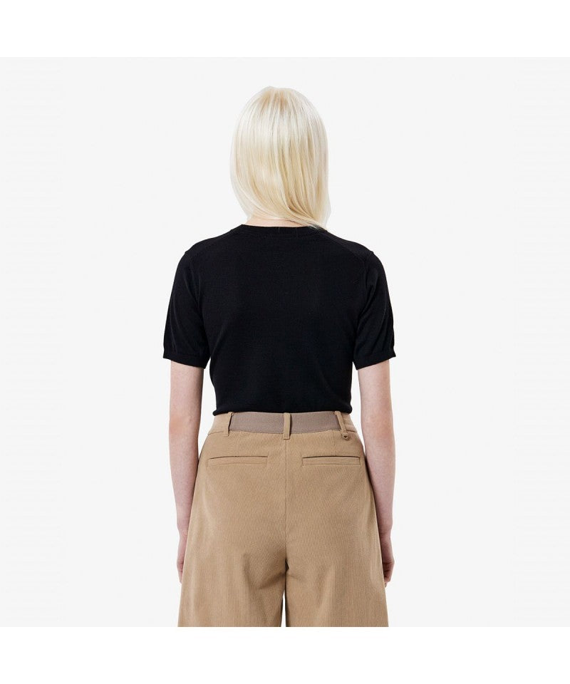 女款【WE ARE】韓國LACOSTE鱷魚針織毛衣T恤AF101E55N