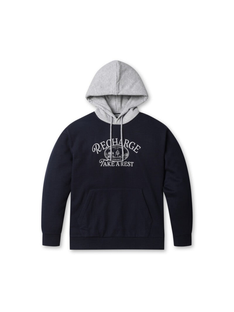 男款【WE ARE】韓國POLHAM印花連帽大學T衛衣PHF4TH1010