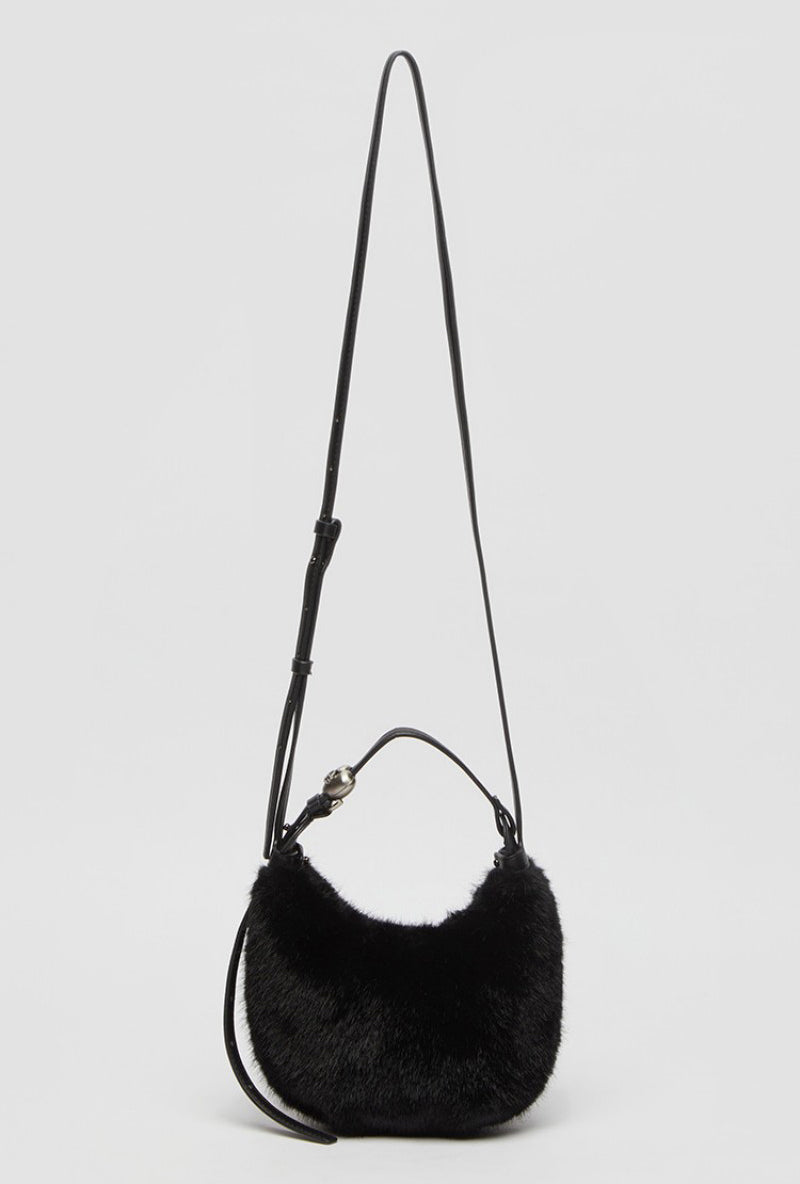 【WE ARE】韓國Archivepke Mini luv moon bag毛絨單肩斜挎包OVBRX25206