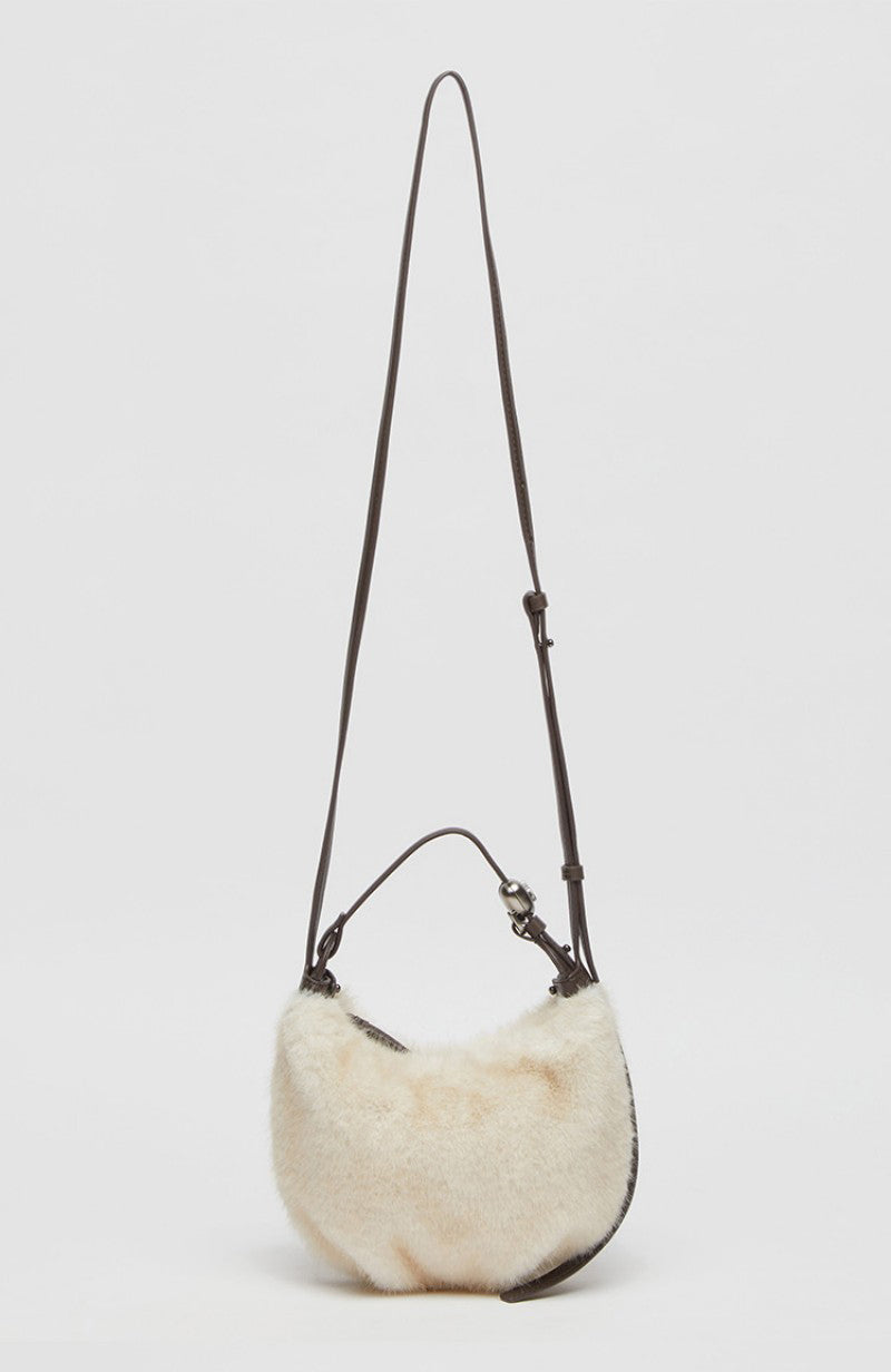 【WE ARE】韓國Archivepke Mini luv moon bag毛絨單肩斜挎包OVBRX25206