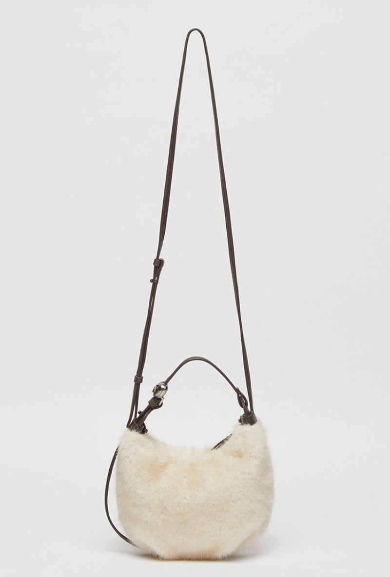 【WE ARE】韓國Archivepke Mini luv moon bag毛絨單肩斜挎包OVBRX25206