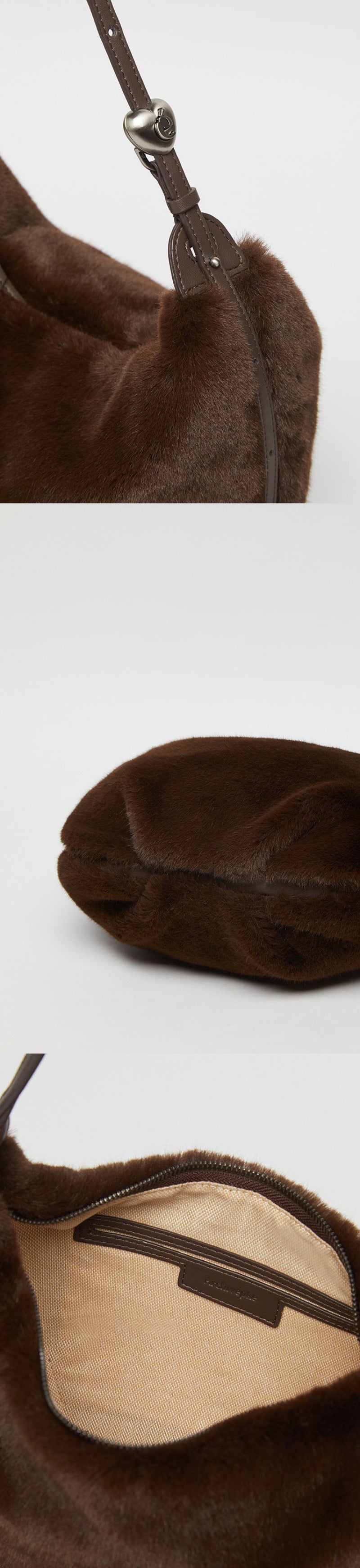 【WE ARE】韓國Archivepke Luv moon bag 毛絨單肩腋下包OVBAX25311