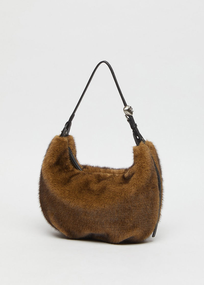 【WE ARE】韓國Archivepke Luv moon bag 毛絨單肩腋下包OVBAX25311