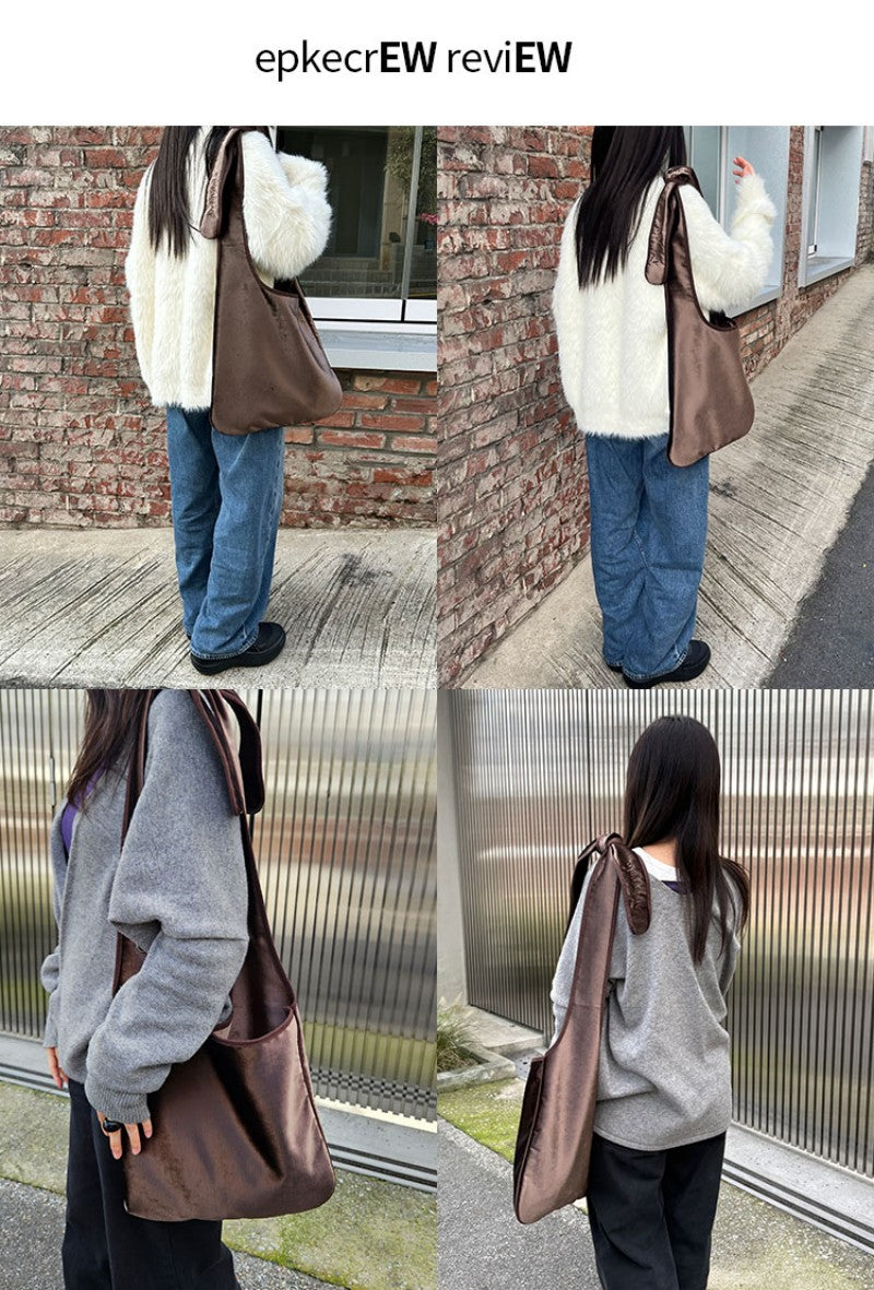 【WE ARE】韓國Archivepke Velvet knotted bag OVBSX26101