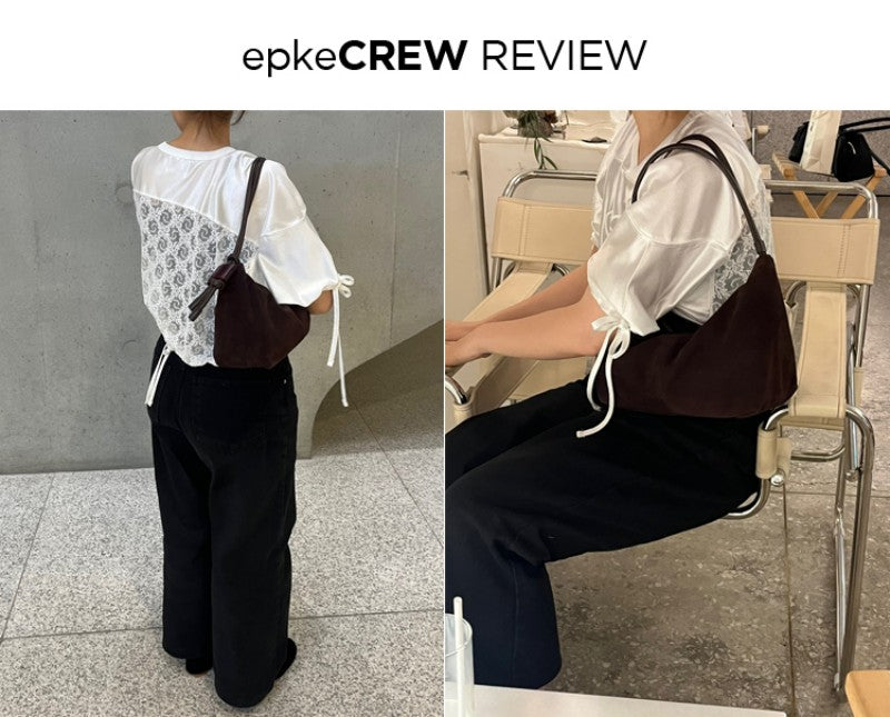 【WE ARE】韓國Archivepke Ridge shoulder bag絨面單肩包OVBAX26004