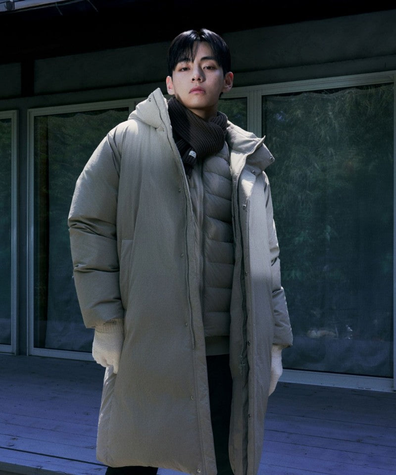 【WE ARE】韓國snow peak雪峰長款連帽羽絨服外套S25WMGDJ66