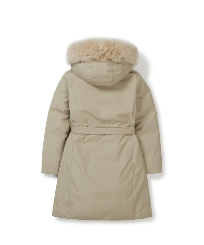 女款【WE ARE】韓國snow peak雪峰長款連帽鵝絨羽絨服外套S25WWPDJ05