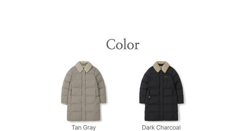 女款【WE ARE】韓國snow peak雪峰長款鴨絨羽絨服外套S25WWGDJ63