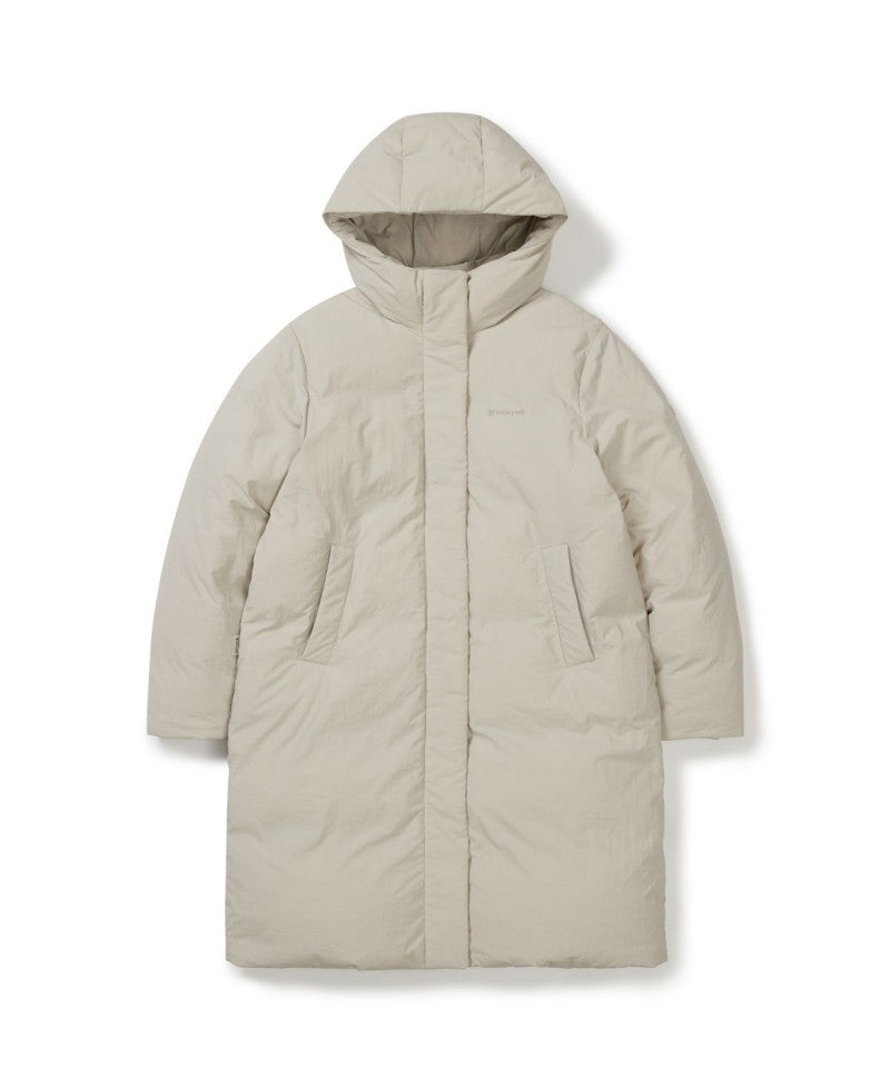 女款【WE ARE】韓國snow peak雪峰長款鴨絨連帽羽絨服外套S25WWGDJ67