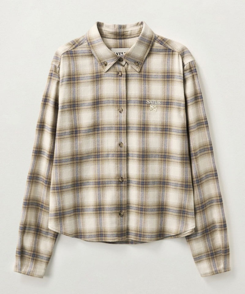 【WE ARE】韓國Satur格紋襯衫SA253WSH06