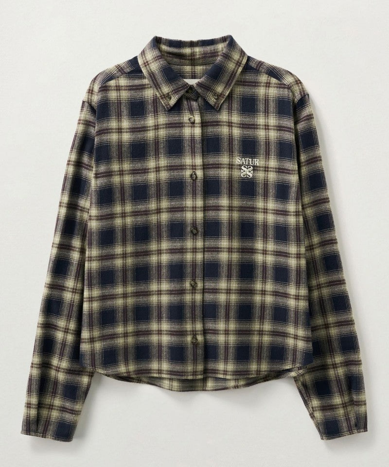 【WE ARE】韓國Satur格紋襯衫SA253WSH06