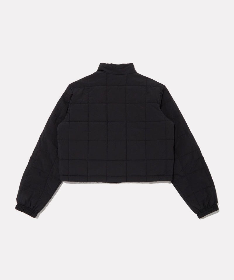 女款【WE ARE】韓國Reebok 短版方格科技棉保暖外套  REJU5FP36