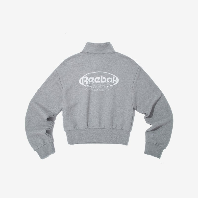 女款【WE ARE】韓國Reebok 短版半拉鏈大學TRETS5EM46