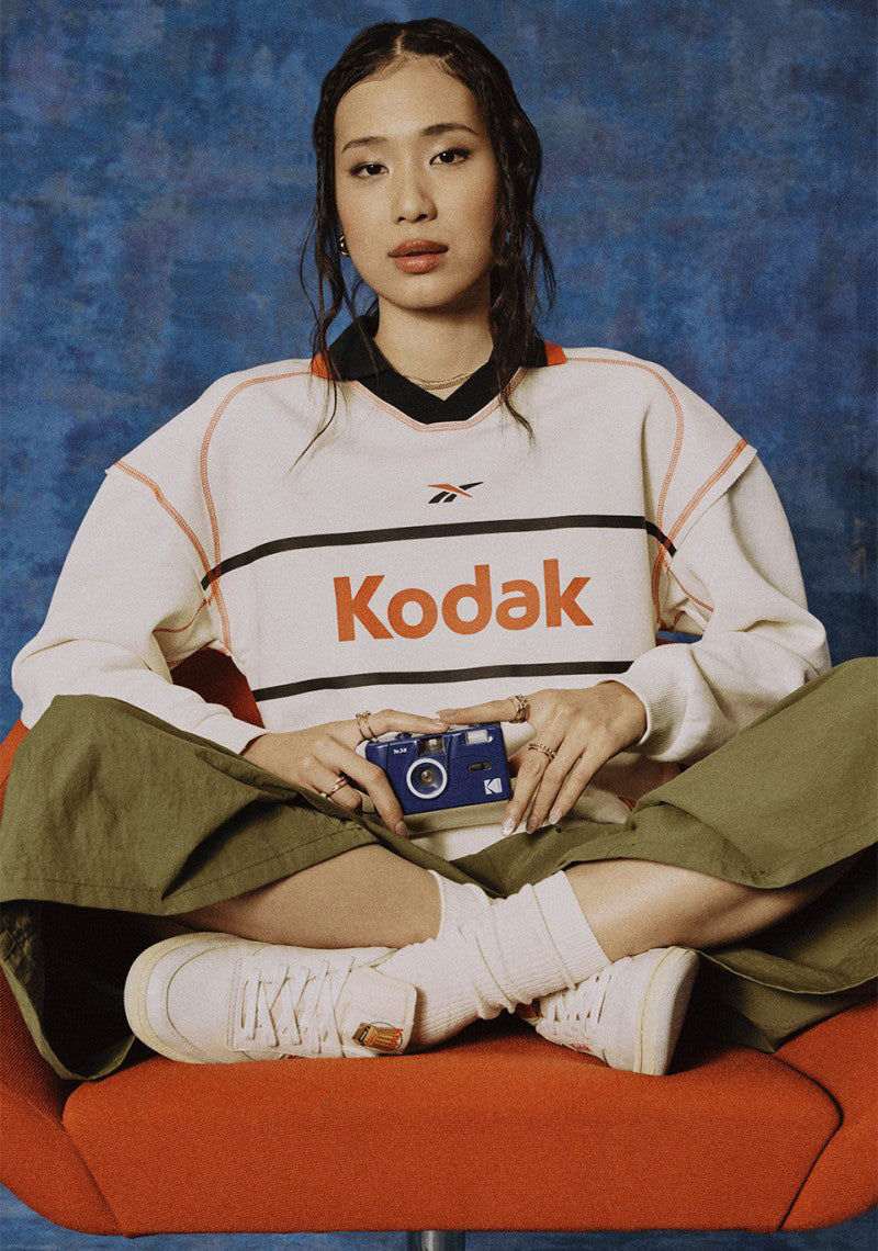 正碼帶【WE ARE】韓國ReebokxKodak 聯名刷舊異材質板鞋 RESO5E003