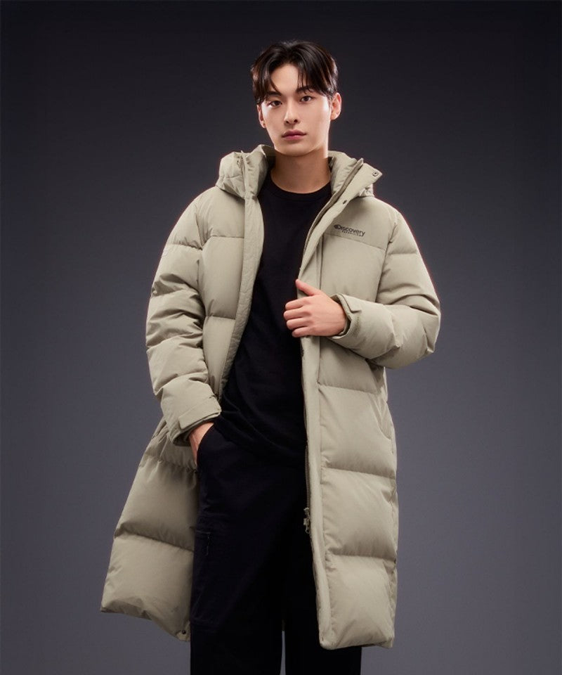 男款【WE ARE】韓國Discovery羽絨服長款連帽外套DMDJ67056