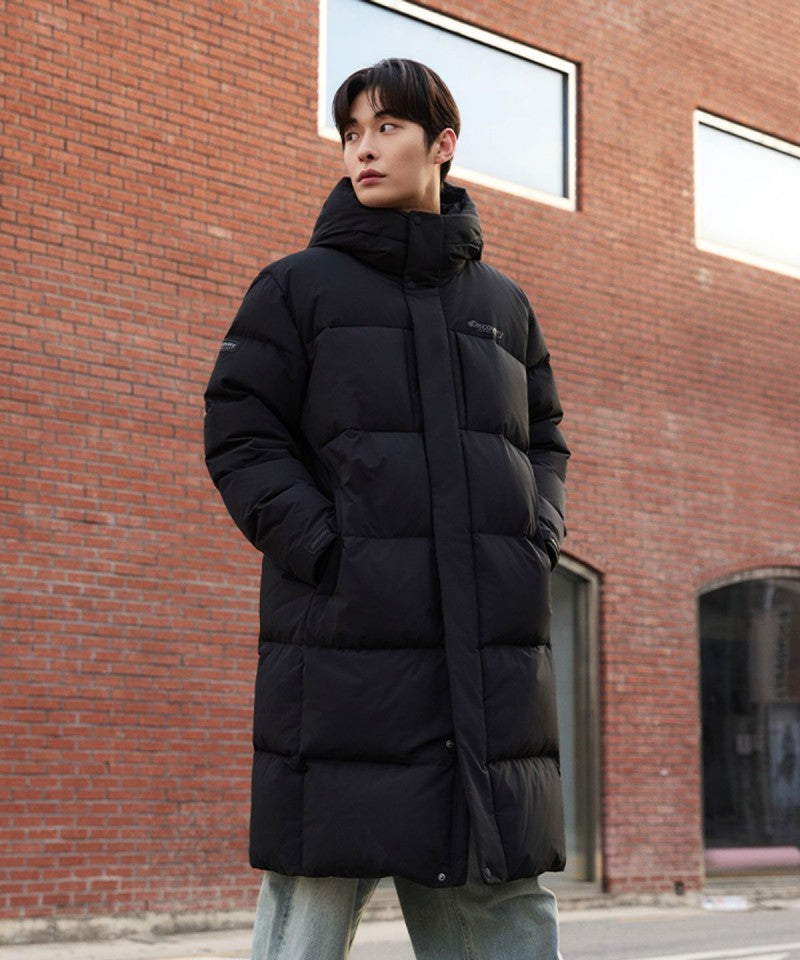 男款【WE ARE】韓國Discovery羽絨服長款連帽外套DMDJ67056