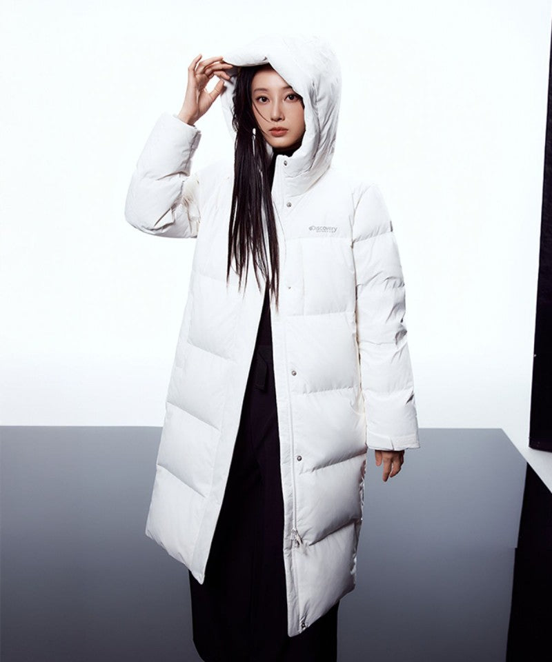 女款【WE ARE】韓國Discovery羽絨服長款連帽外套DWDJ68056